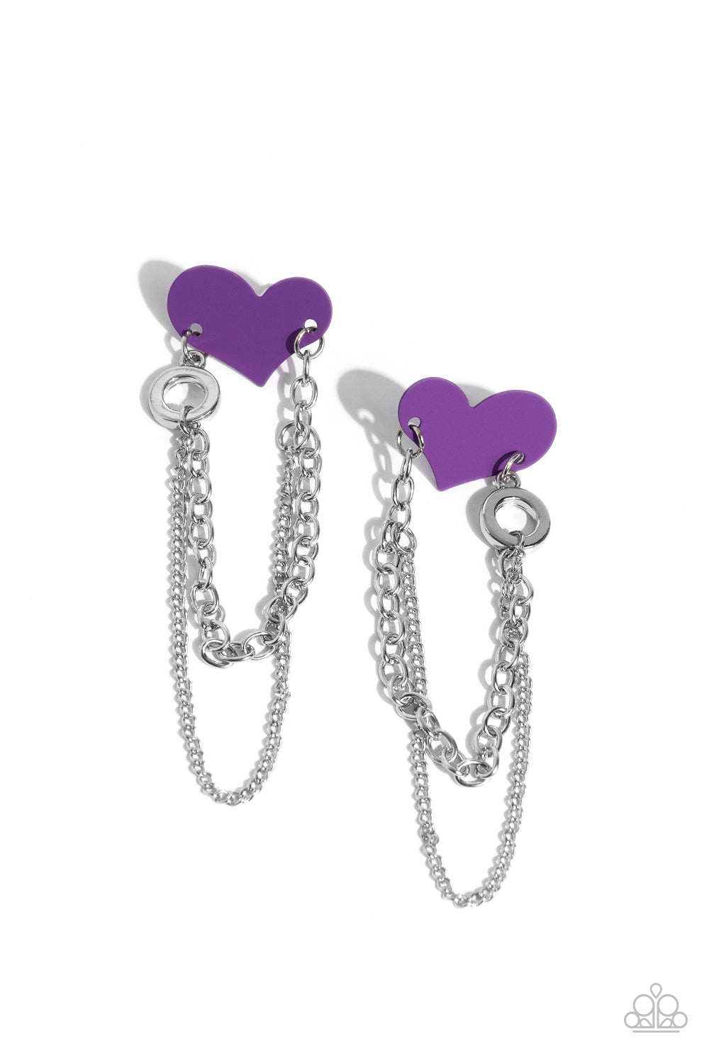 Paparazzi - Altered Affection - Purple Post Earrings