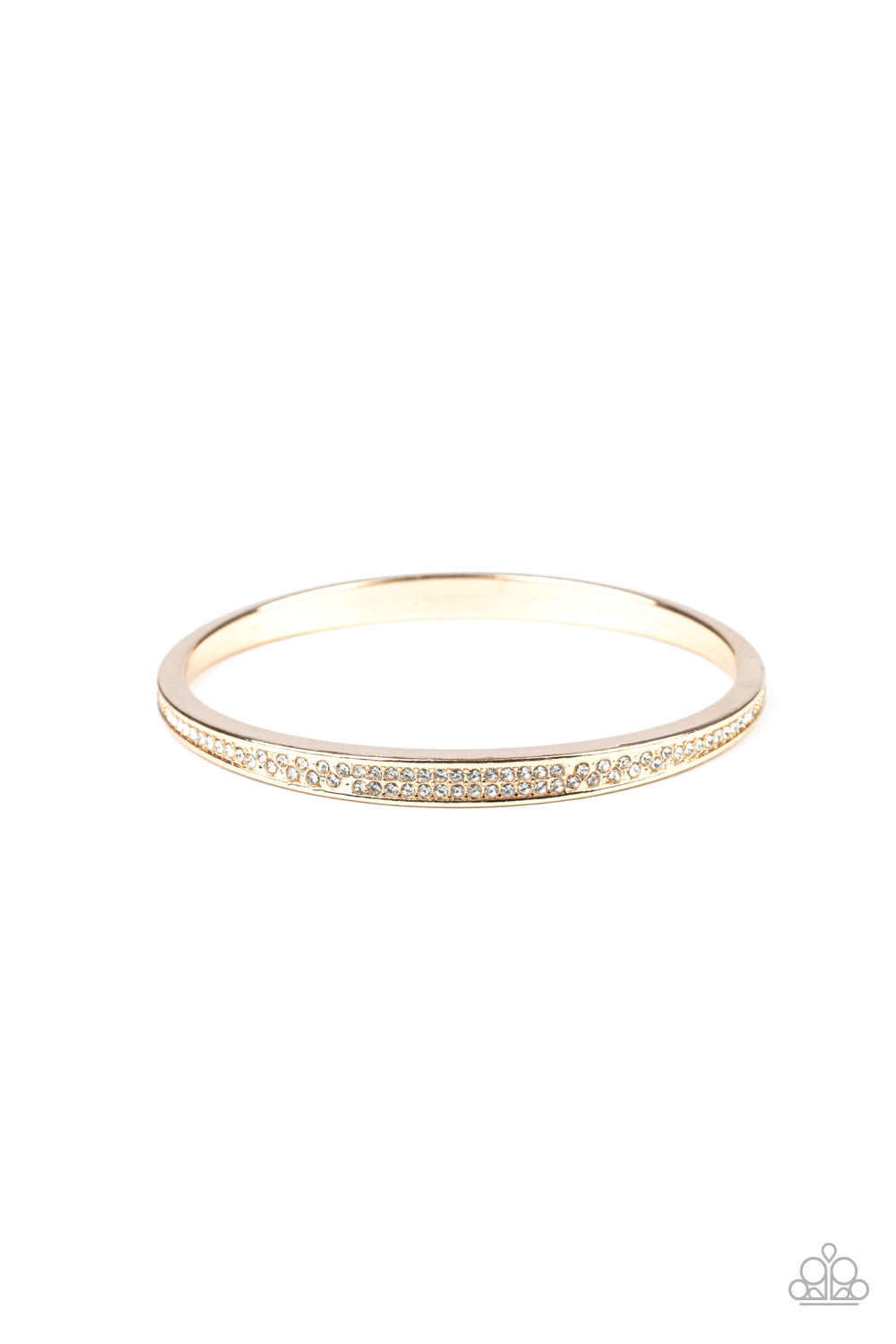 Paparazzi - Power Move - Gold Bangle Bracelet