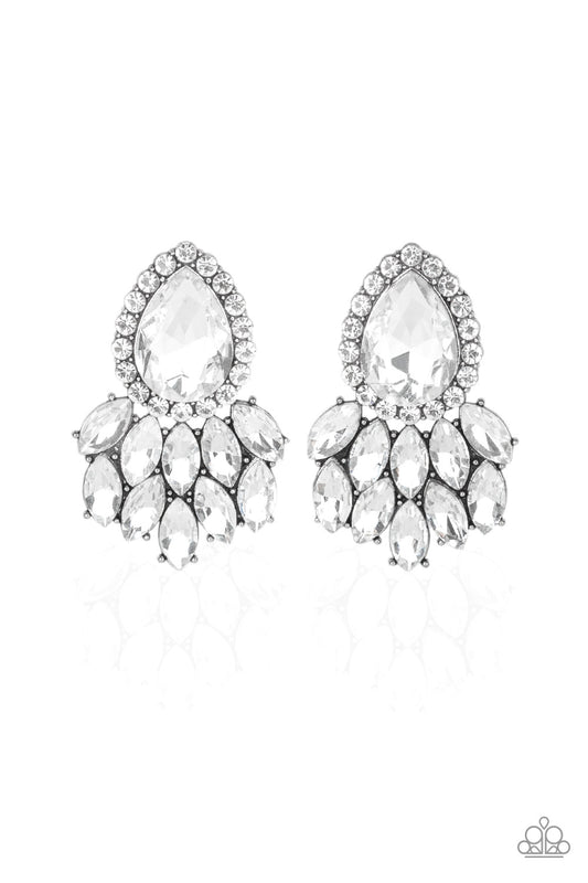 Paparazzi - A Breath of Fresh HEIR - White Post Earrings