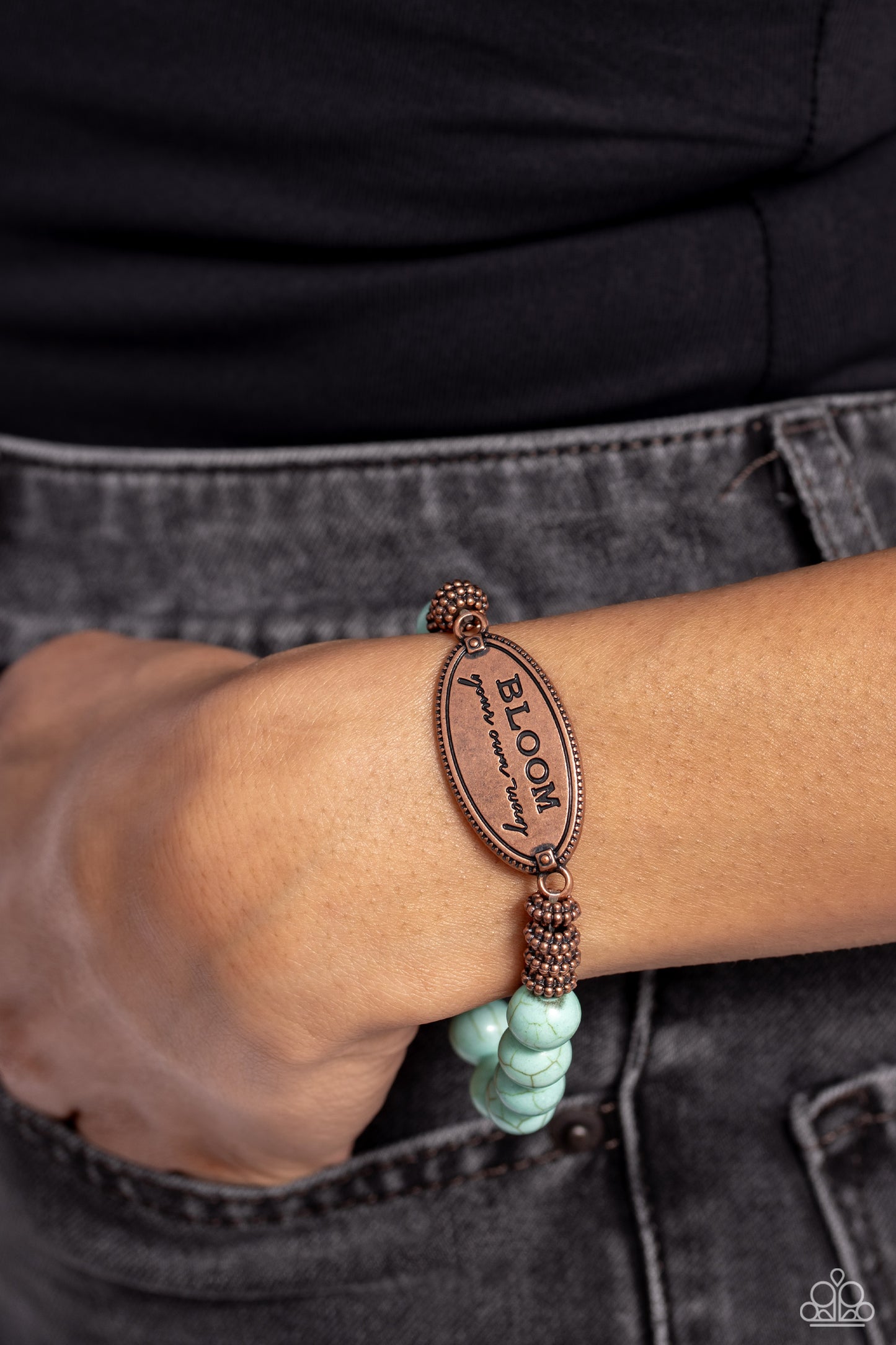 Paparazzi - Bedouin Bloom - Copper Bracelet