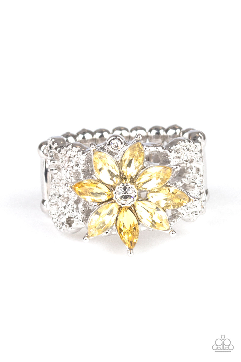 Paparazzi - Brilliantly Blooming - Yellow Ring