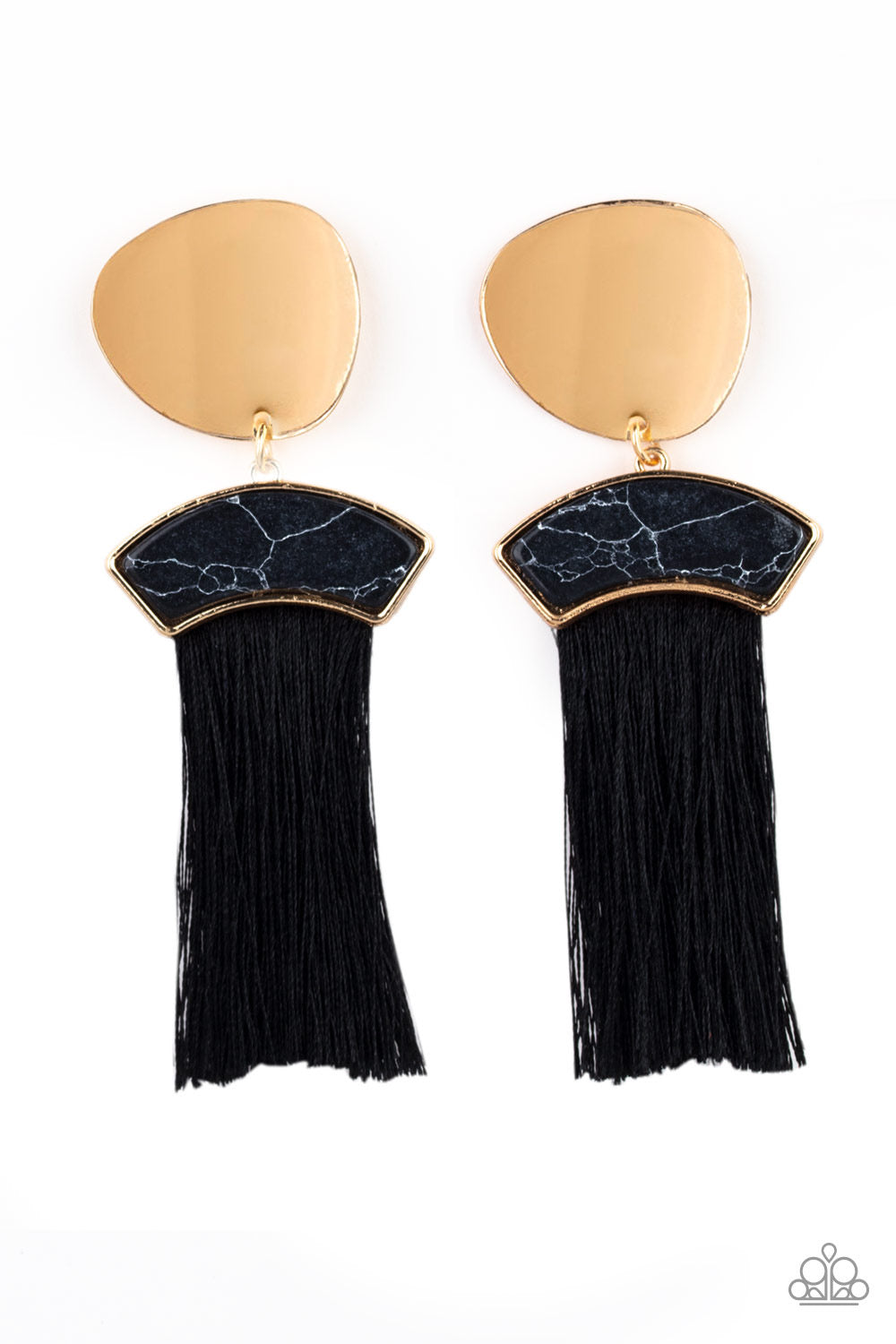 Paparazzi - Insta Inca - Gold Post Earrings