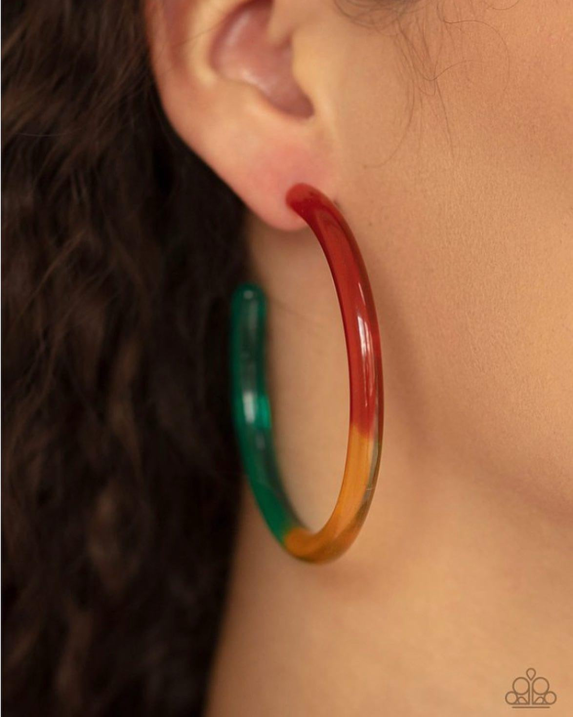 Paparazzi - Awesome Aura Multi Hoop Earrings