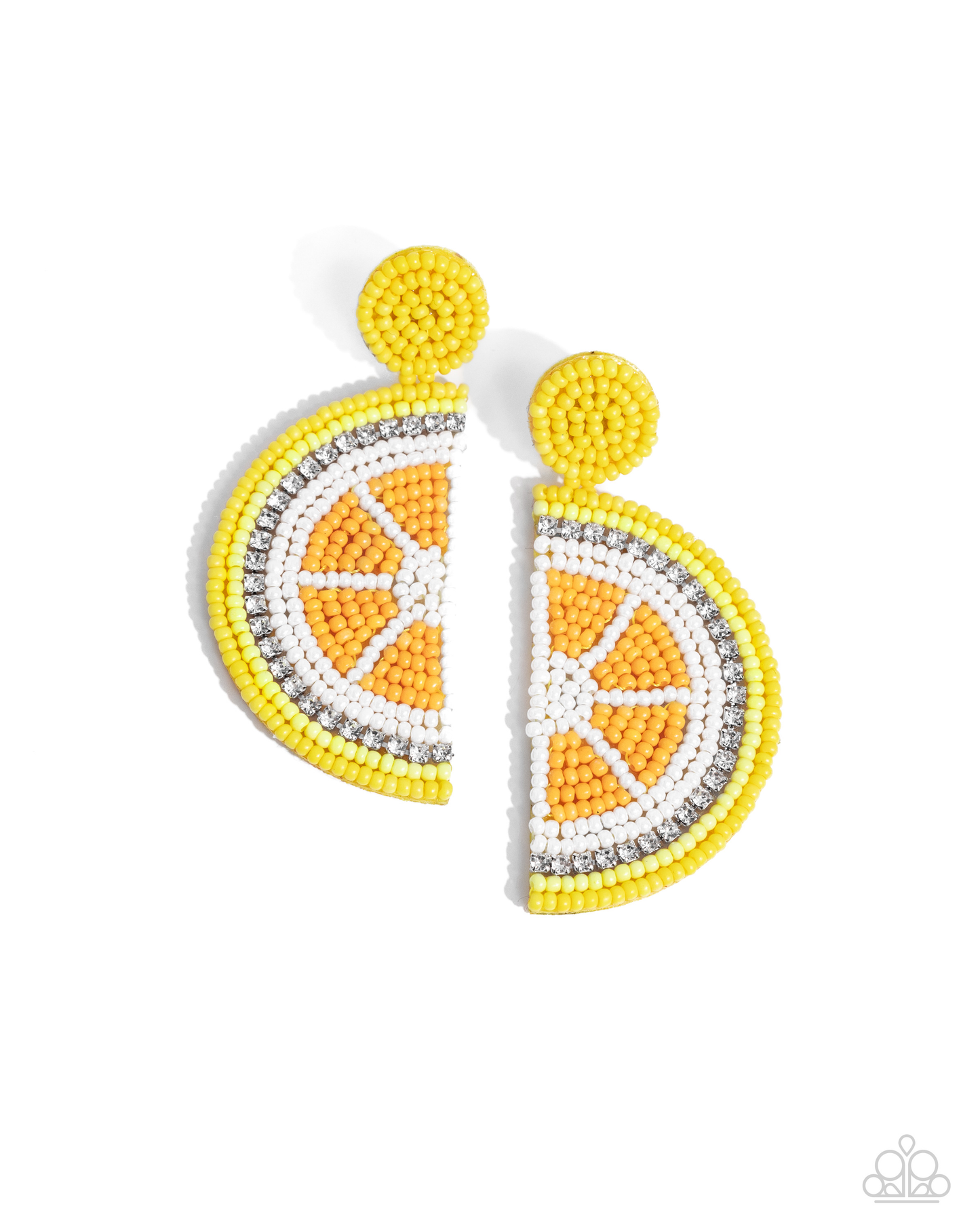 Paparazzi - Lemon Leader - Yellow Post Earrings