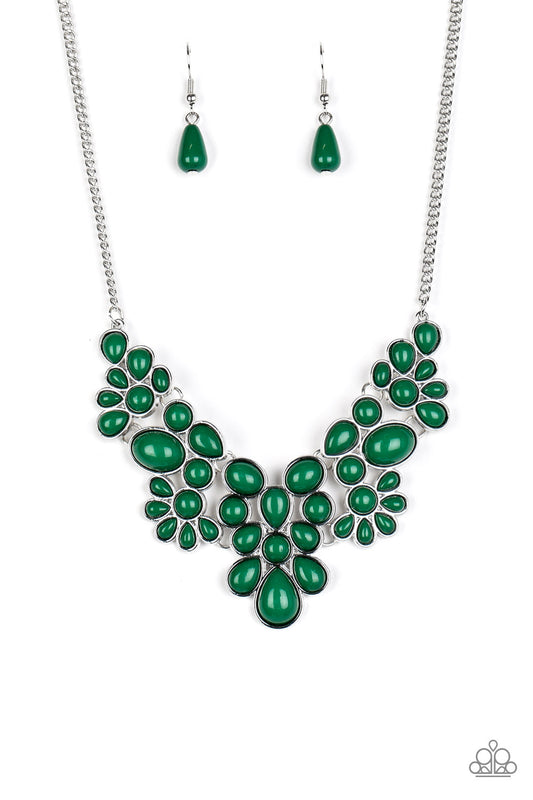 Paparazzi - Bohemian Banquet - Green Necklace