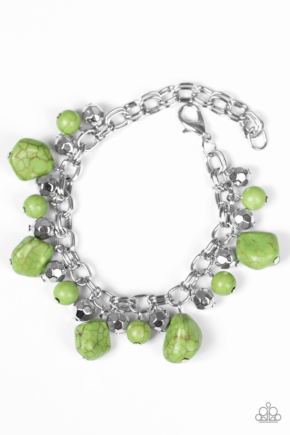 Paparazzi - Practical Paleo - Green Bracelet