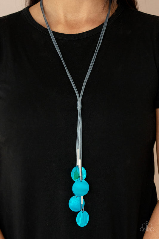 Paparazzi - Tidal Tassels - Blue Necklace