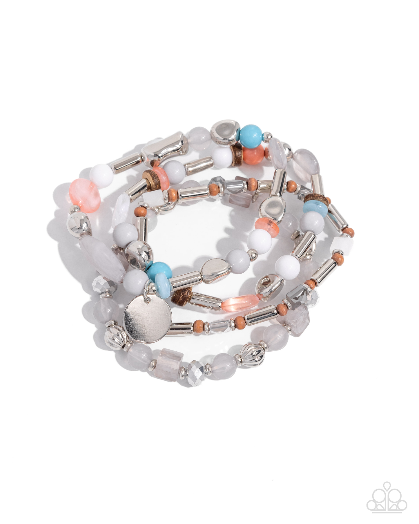 Paparazzi - Cloudy Chic - Silver Bracelet