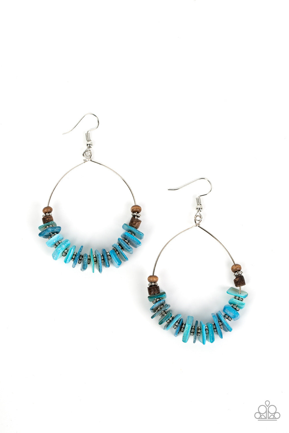 Paparazzi - Hawaiian Kiss - Blue Earrings