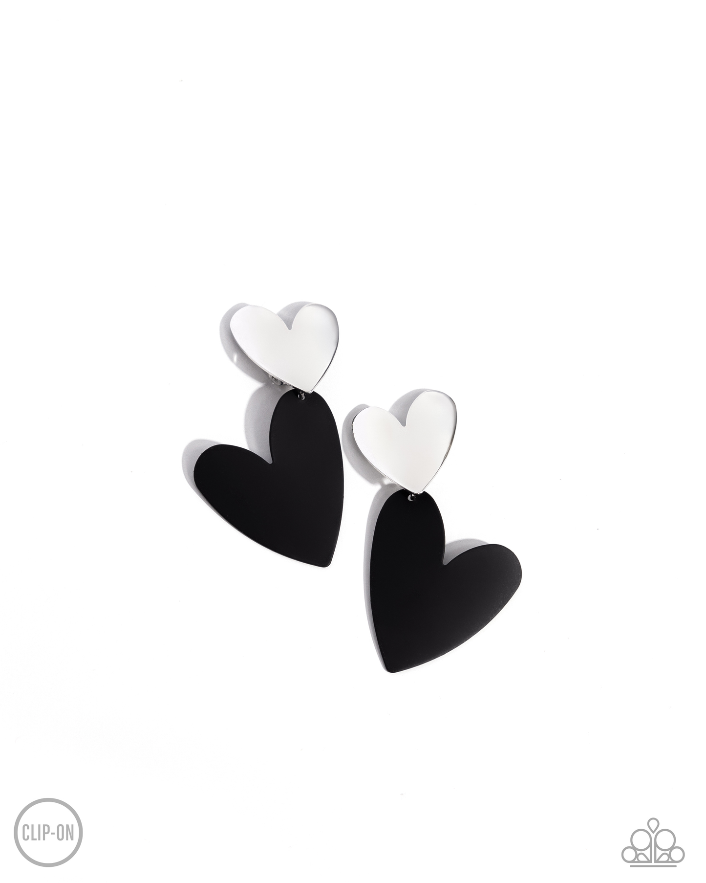 Paparazzi - Romantic Occasion - Black Clip-On Earrings