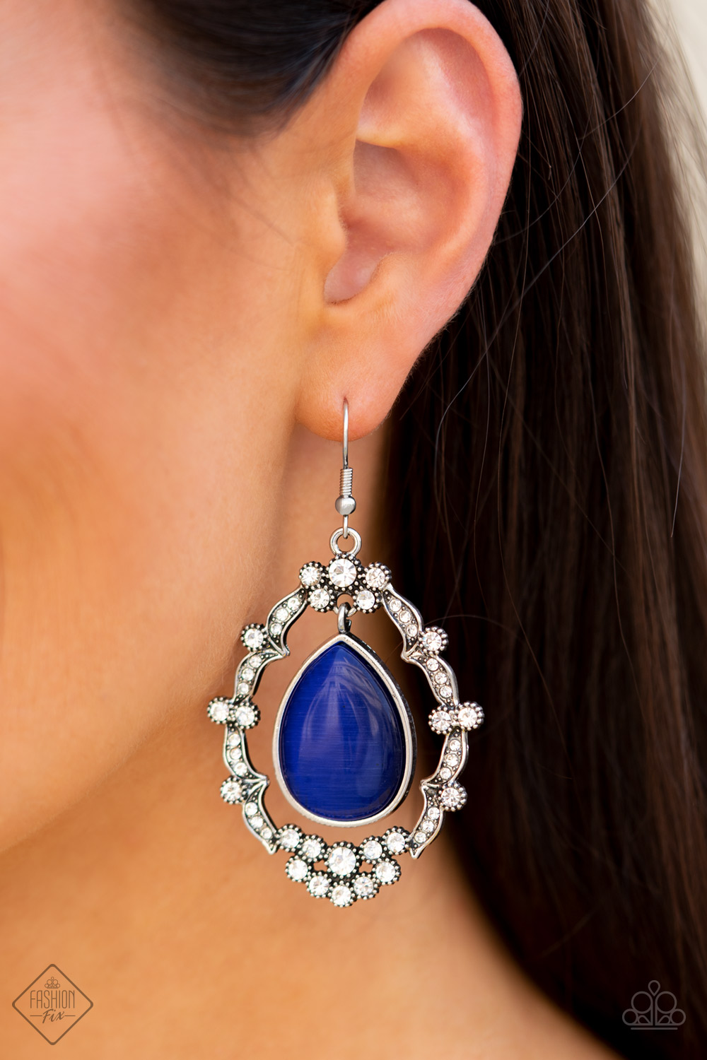 Paparazzi - Icy Eden Blue Earrings