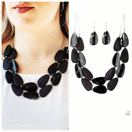 Paparazzi - Colorfully Calming - Black Necklace