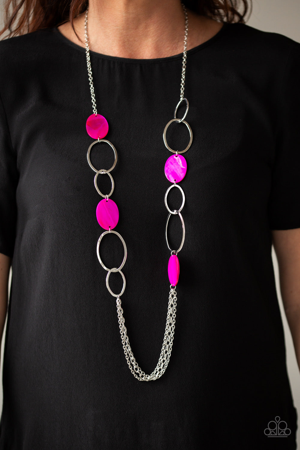 Paparazzi - Kaleidoscope Coasts - Pink Necklace