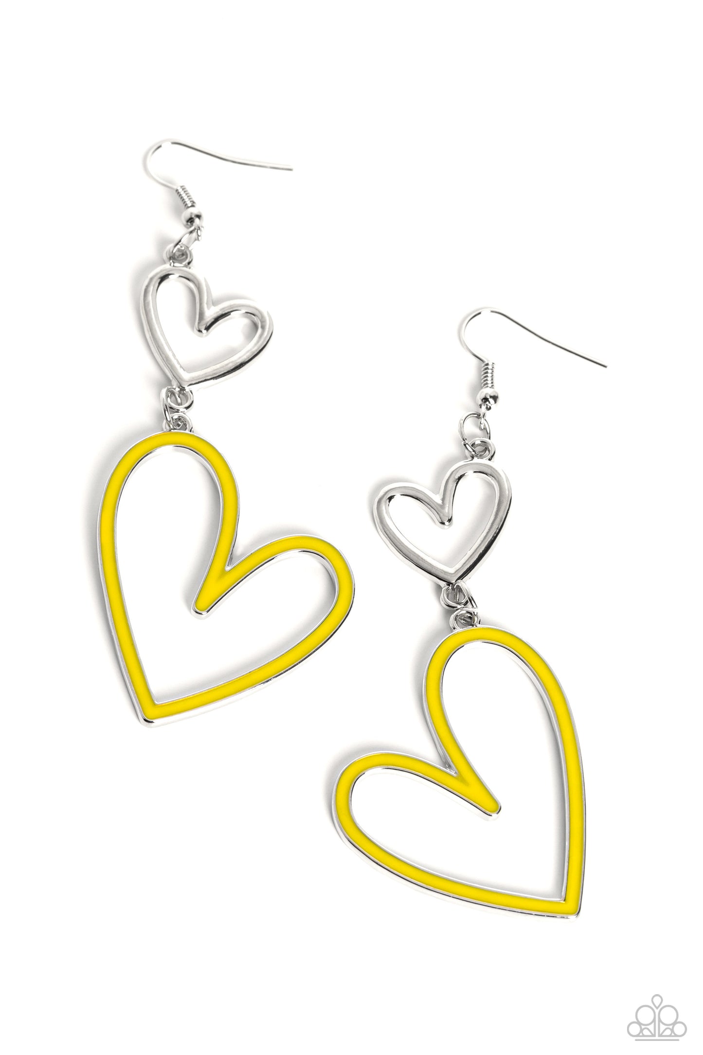 Paparazzi - Pristine Pizzazz - Yellow Earrings