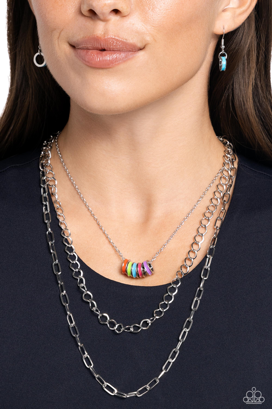 Paparazzi - Colorful Cadet - Multi Necklace