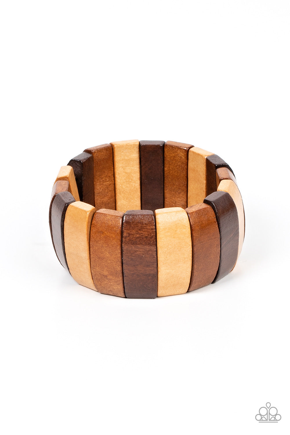 Paparazzi - Island Grind - Multi Wooden Bracelet