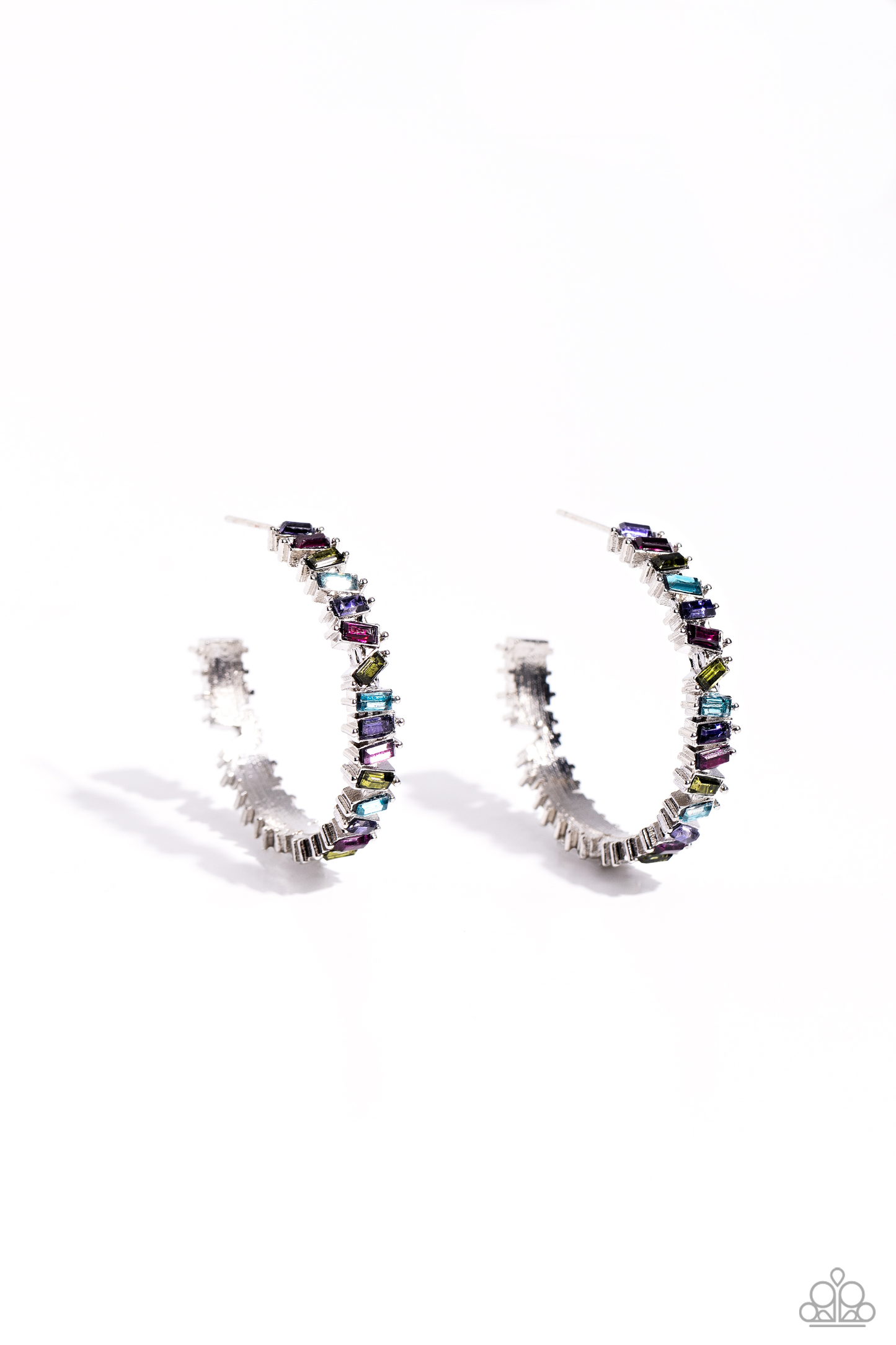 Paparazzi - Effortless Emeralds - Multi Hoop Earrings