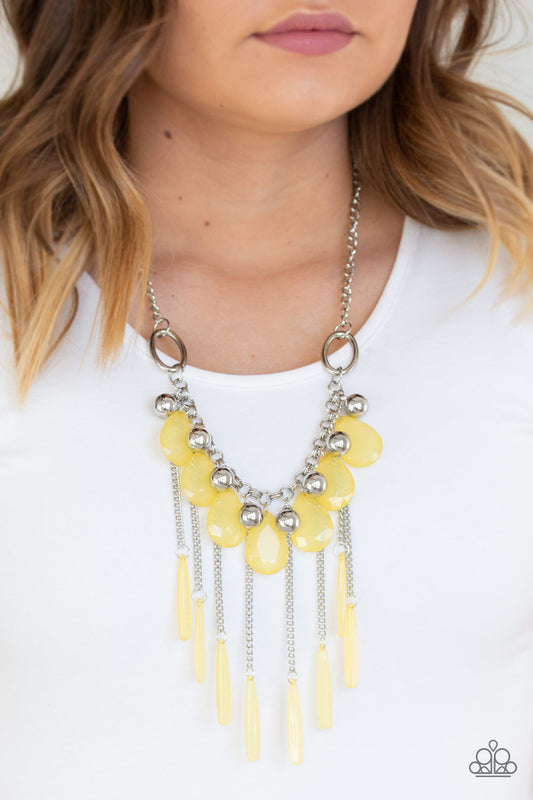 Paparazzi - Roaring Riviera - Yellow Necklace