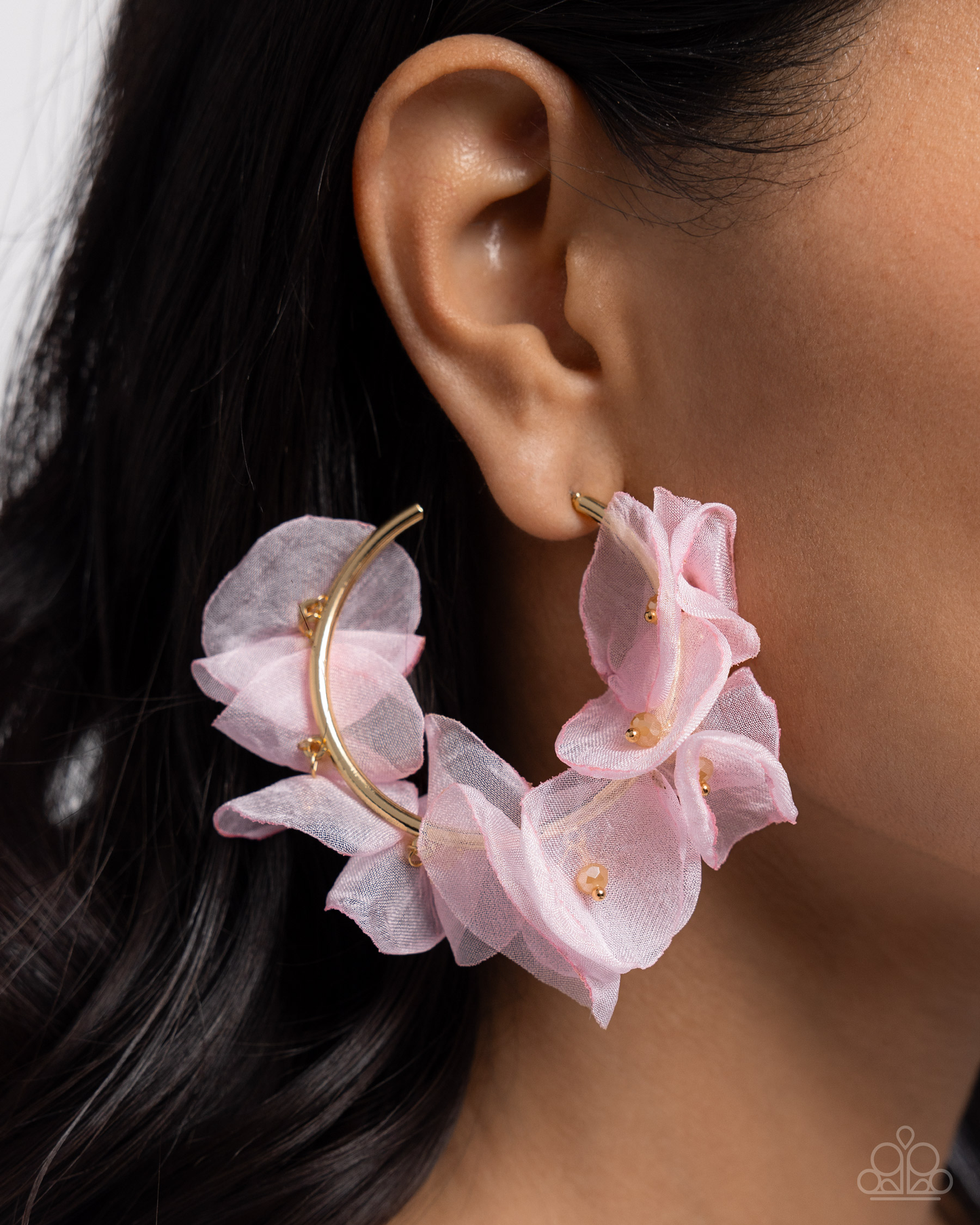 Paparazzi - Petaled Pageant - Gold Hoop Earrings