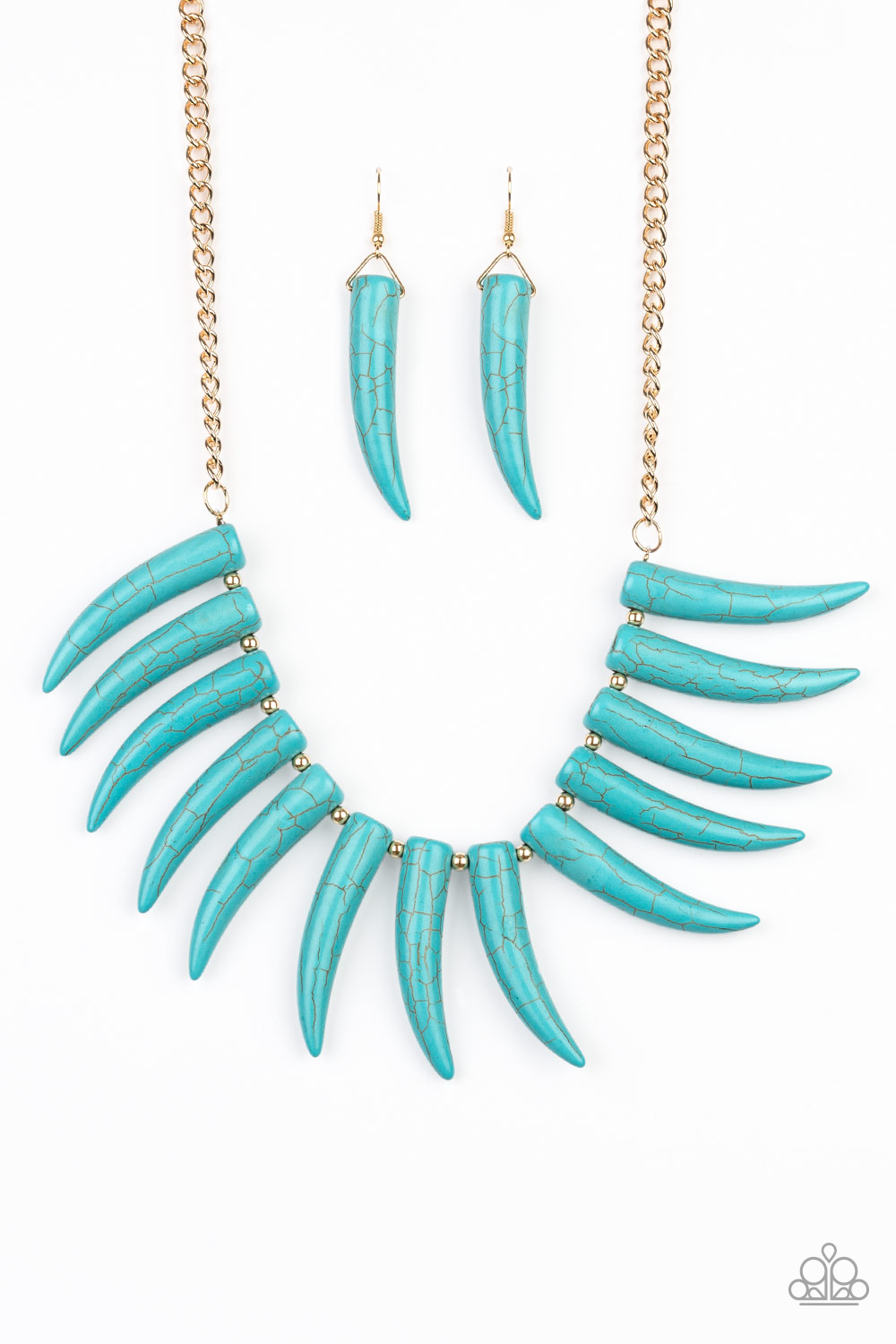 Paparazzi - Tusk Tundra - Blue Necklace