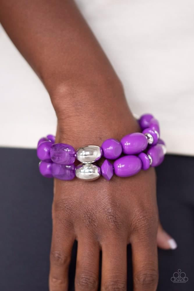 Paparazzi - FRUITY FLAVOR - PURPLE Bracelet