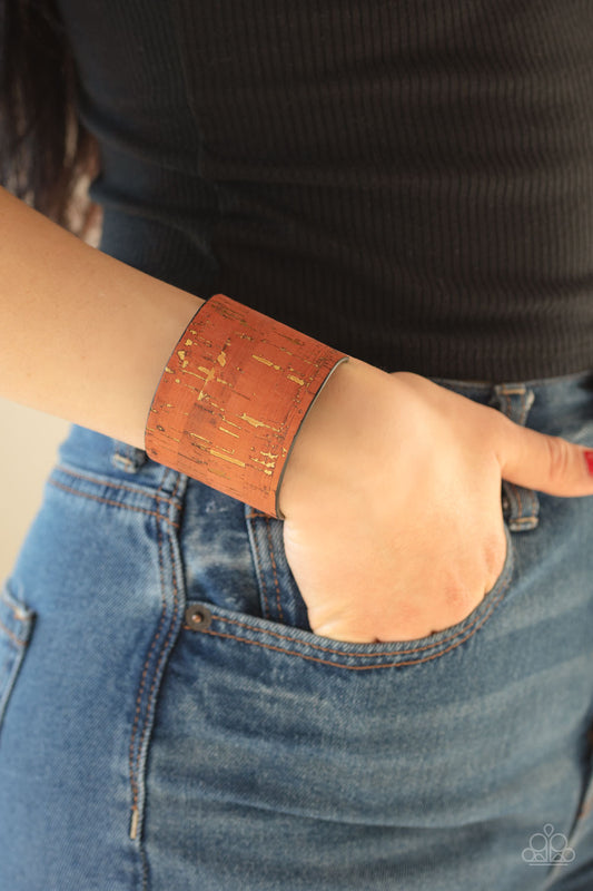 Paparazzi - Up To Scratch - Orange Bracelet