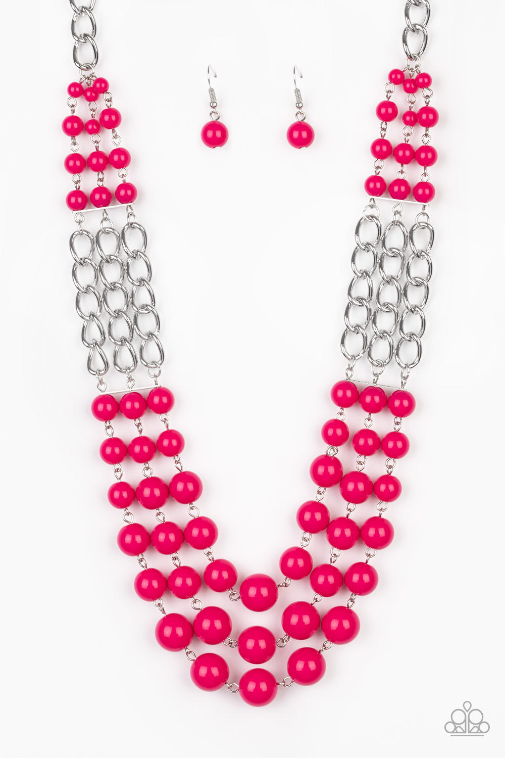 Paparazzi - A La Vogue - Pink Necklace