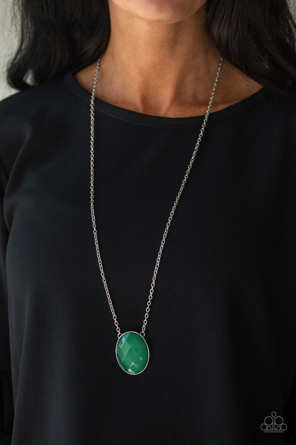 Paparazzi - Intensely Illuminated - Green Necklace