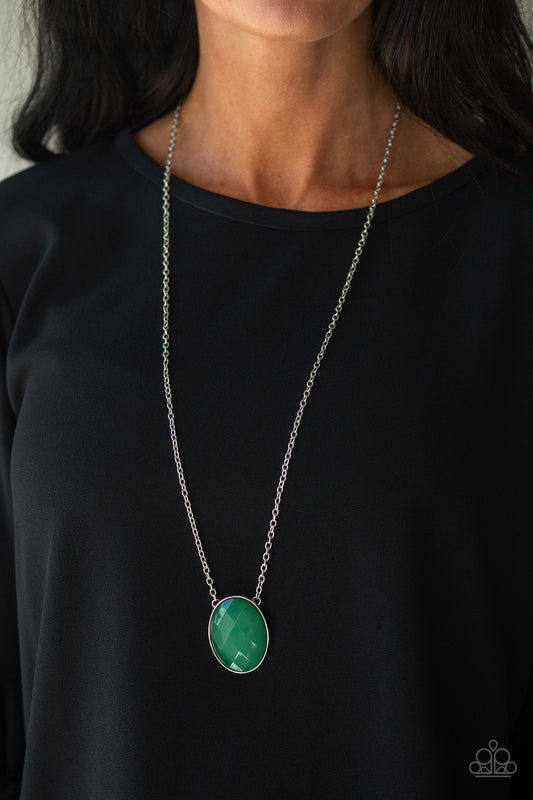 Paparazzi - Intensely Illuminated - Green Necklace