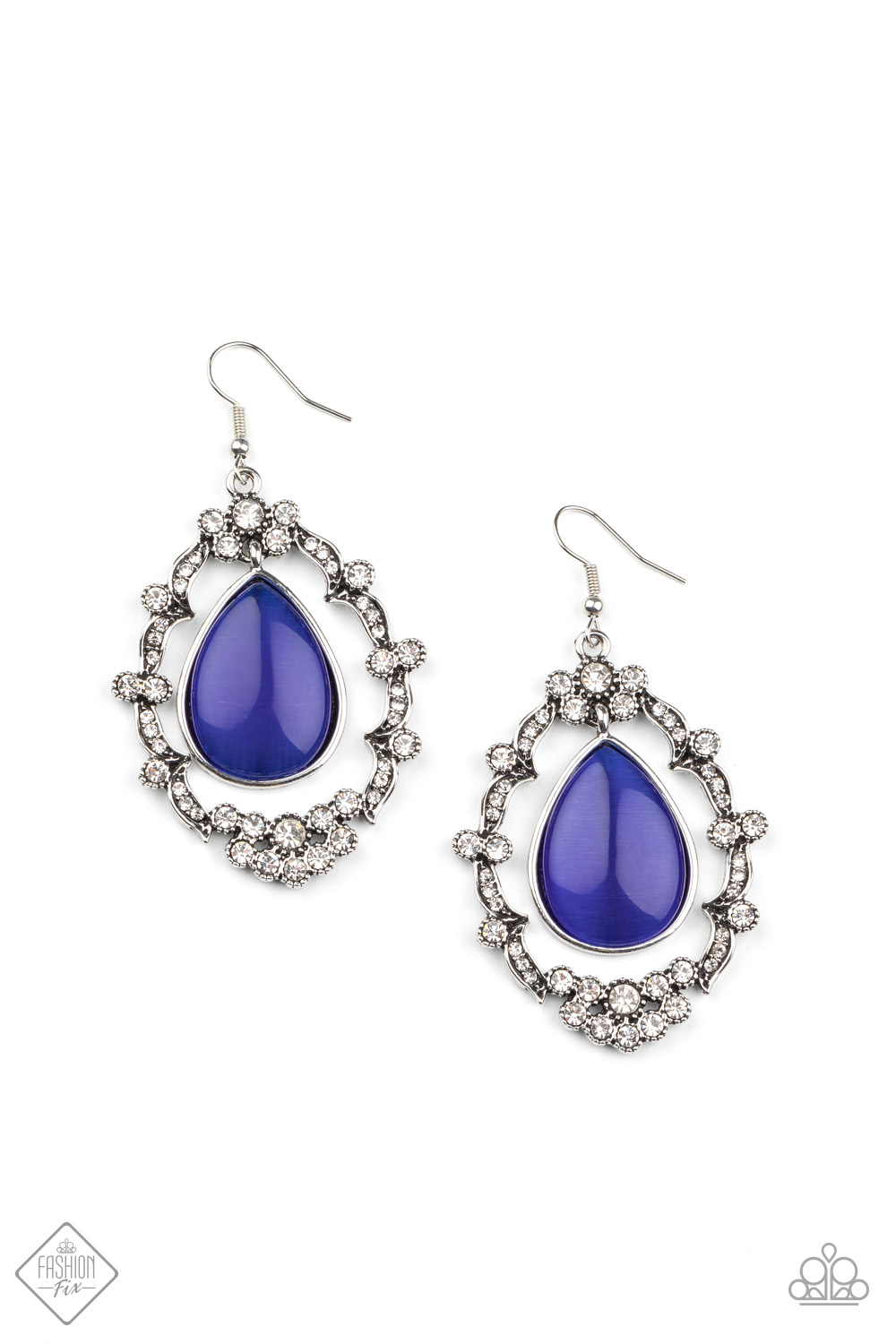 Paparazzi - Icy Eden Blue Earrings