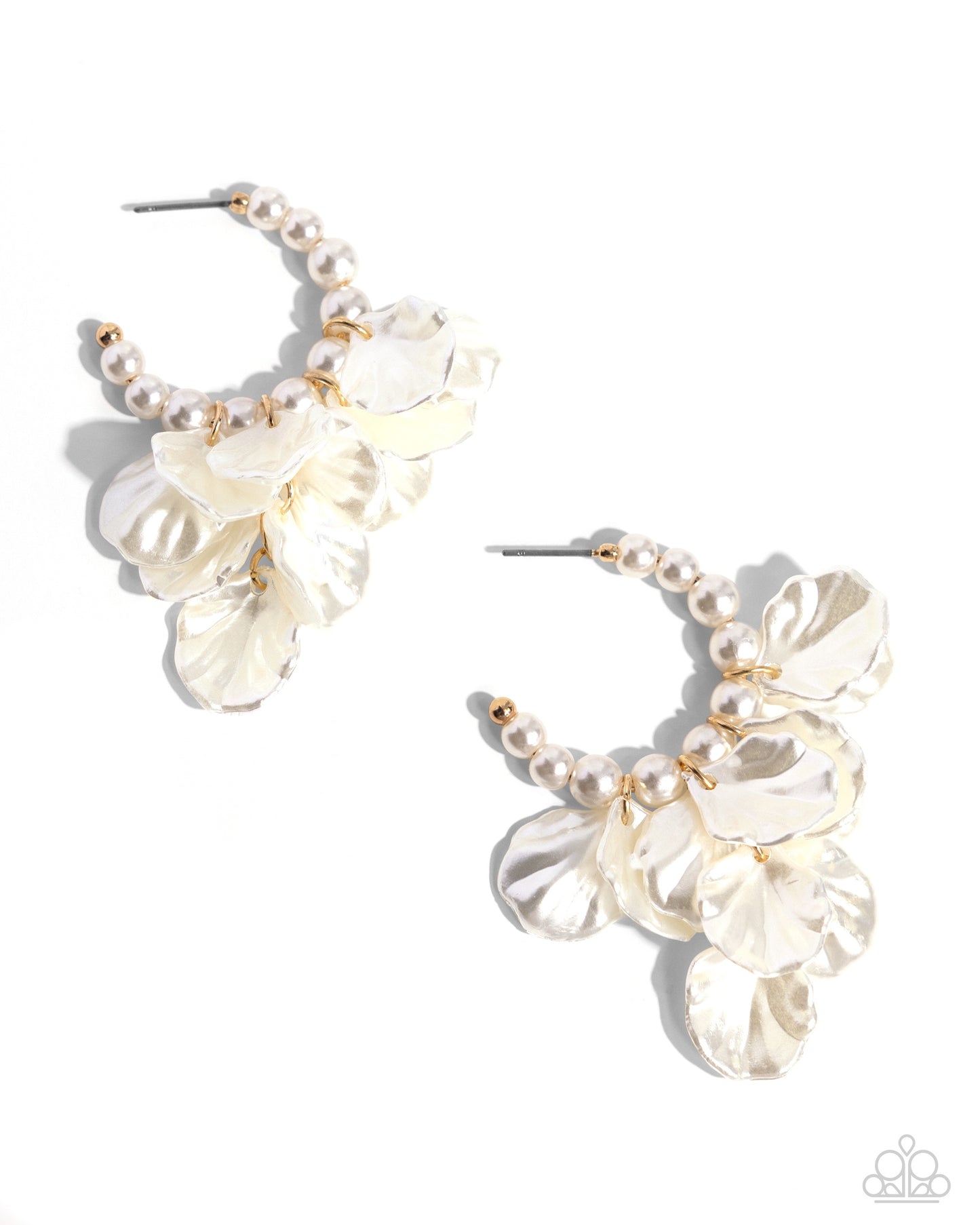 Paparazzi - Frilly Feature - Gold Hoop Earrings