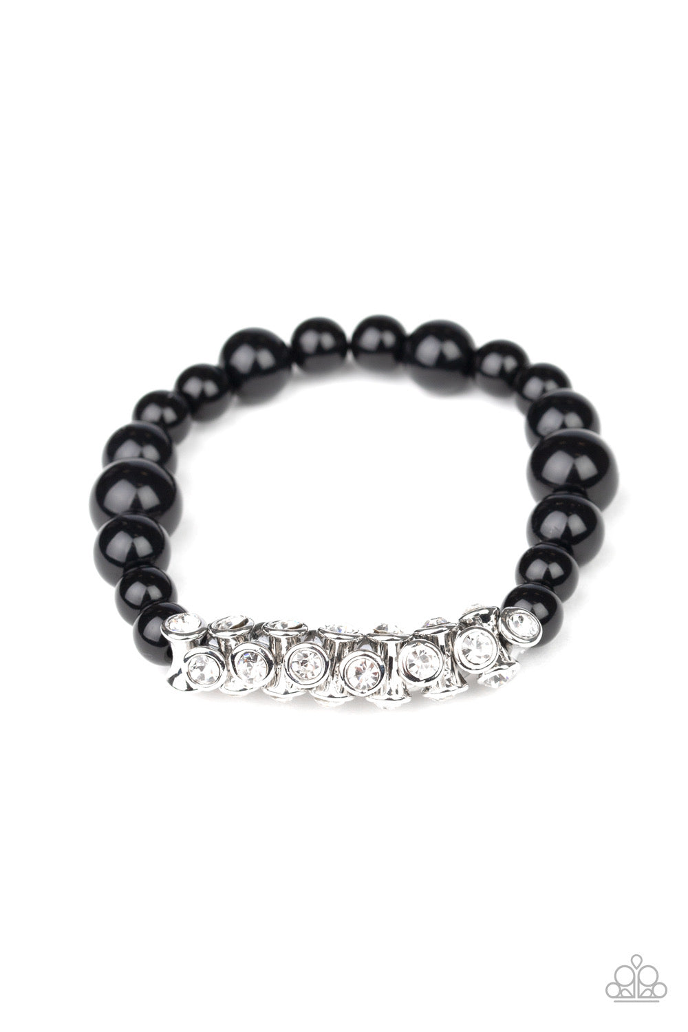 Paparazzi - Traffic-Stopping Sparkle - Black Bracelet