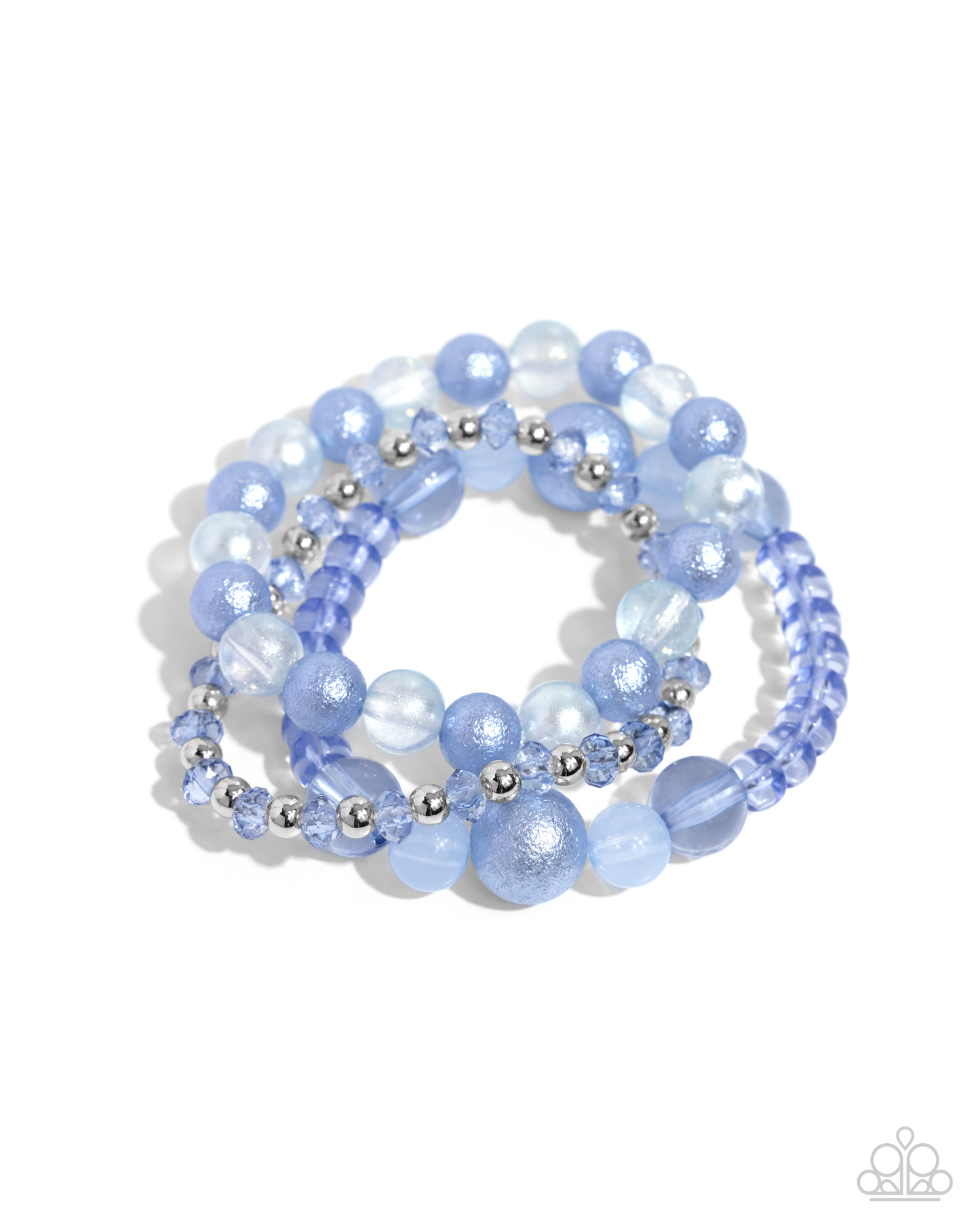 Paparazzi - Shattered Stack - Blue Bracelet