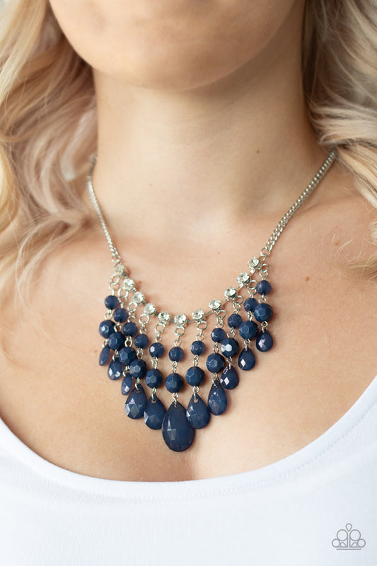 Paparazzi - Social Network - Blue Necklace