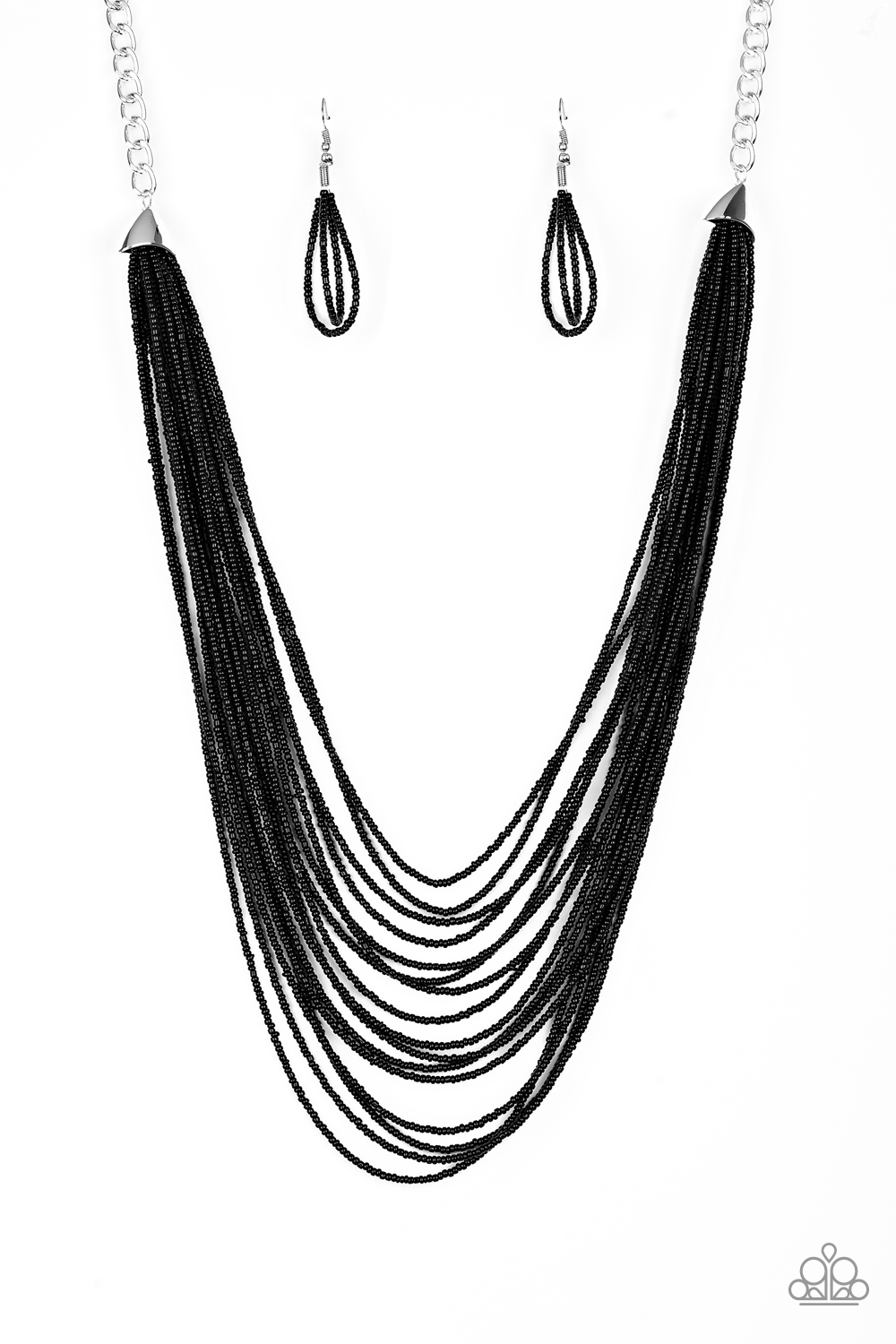 Paparazzi - Peacefully Pacific - Black Necklace