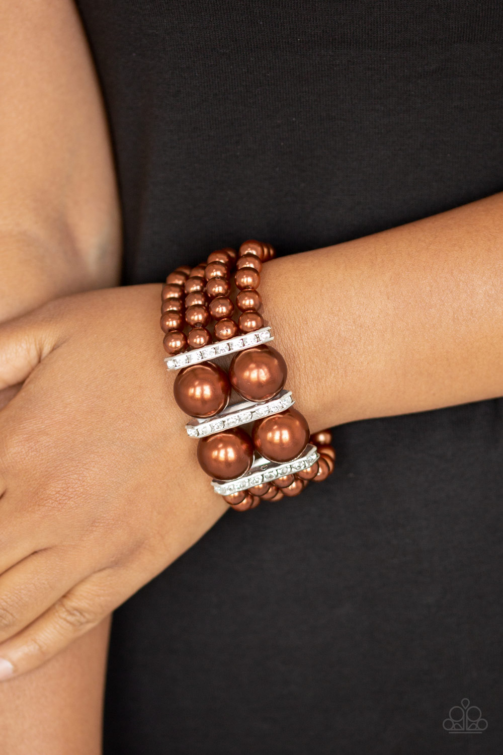 Paparazzi - Romance Remix - Brown Stretchy Bracelet