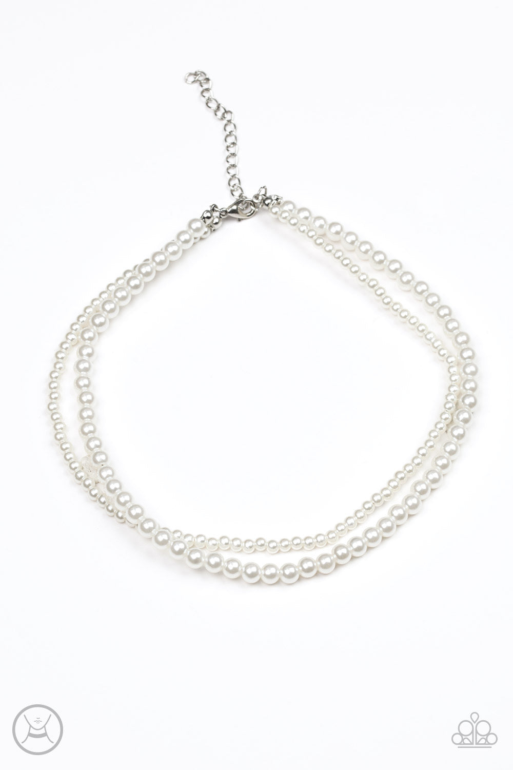 Paparazzi - Ladies Choice - White Choker Necklace