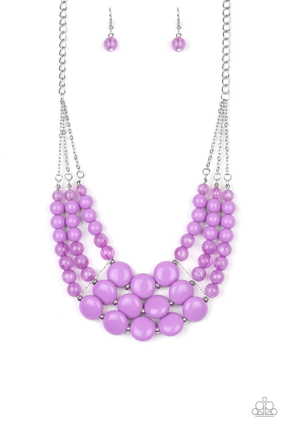 Paparazzi - Flirtatiously Fruity - Purple Necklace