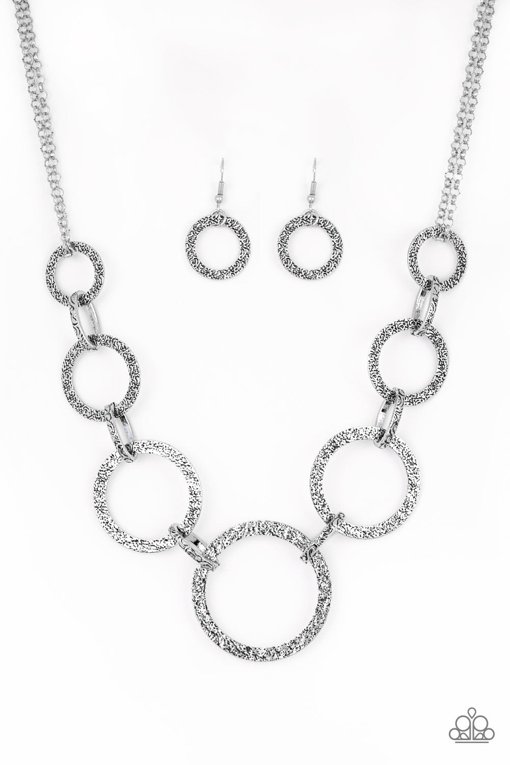 Paparazzi - City Circus - Silver Necklace