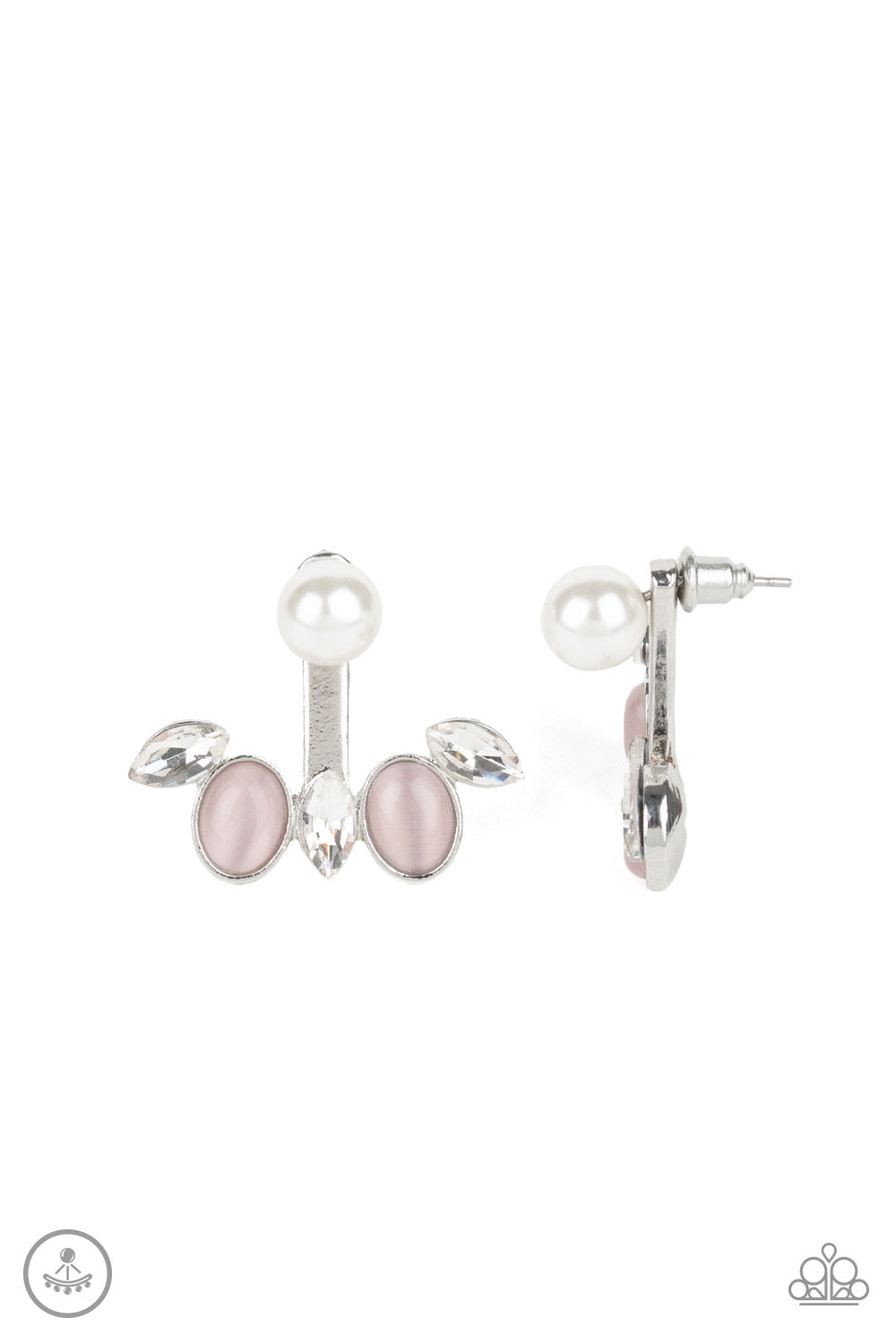 Paparazzi - Modern Sophistication - Pink Post Earrings