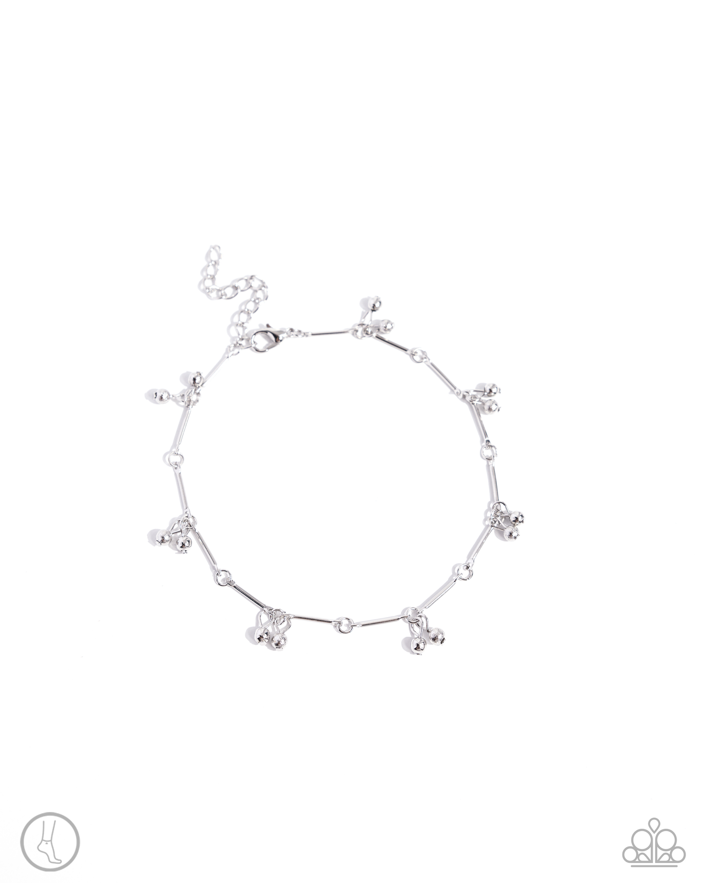 Paparazzi - A SMILE A Minute - Silver Anklet