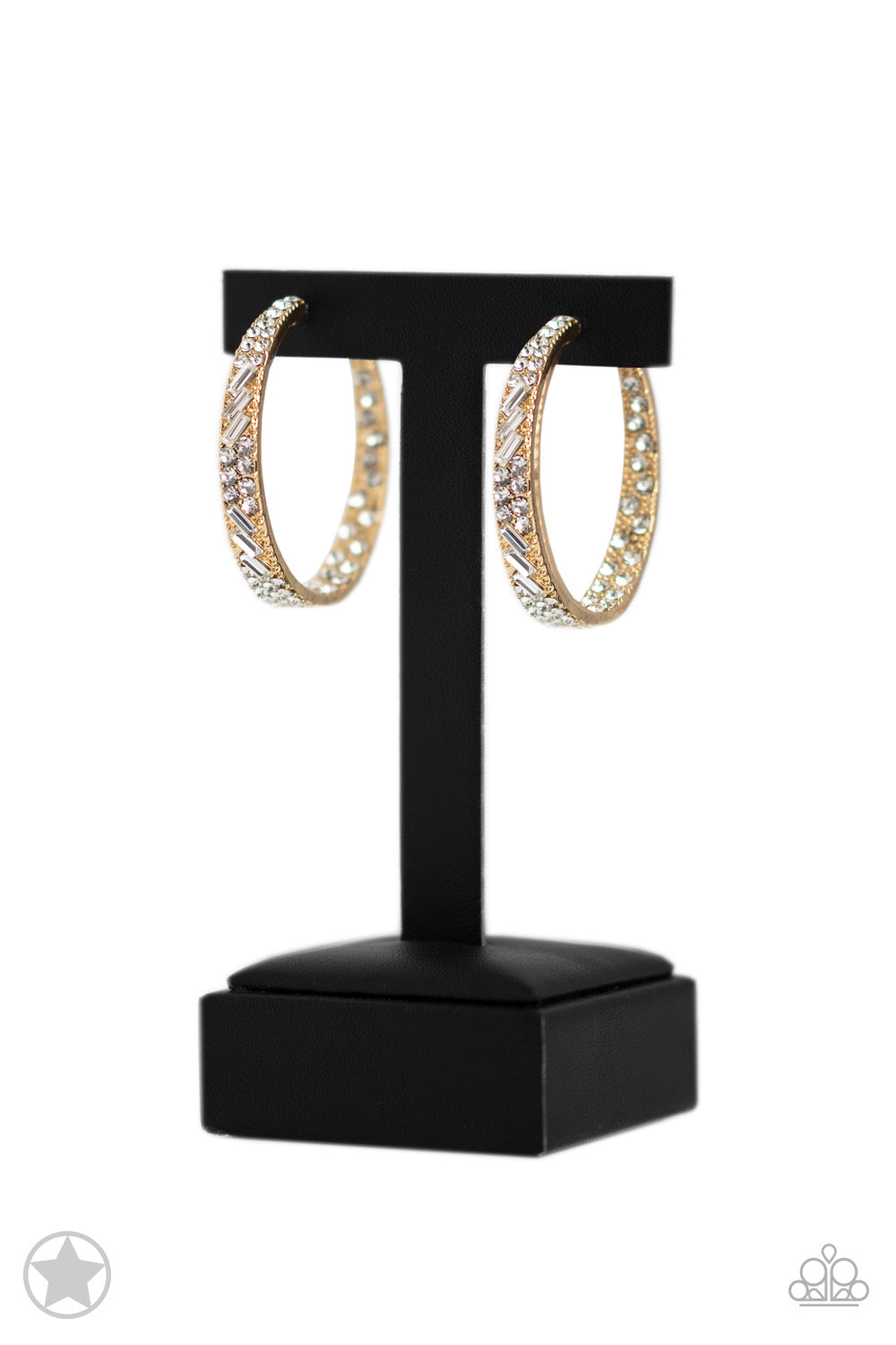 Paparazzi - GLITZY By Association - Gold Hoop Earrings