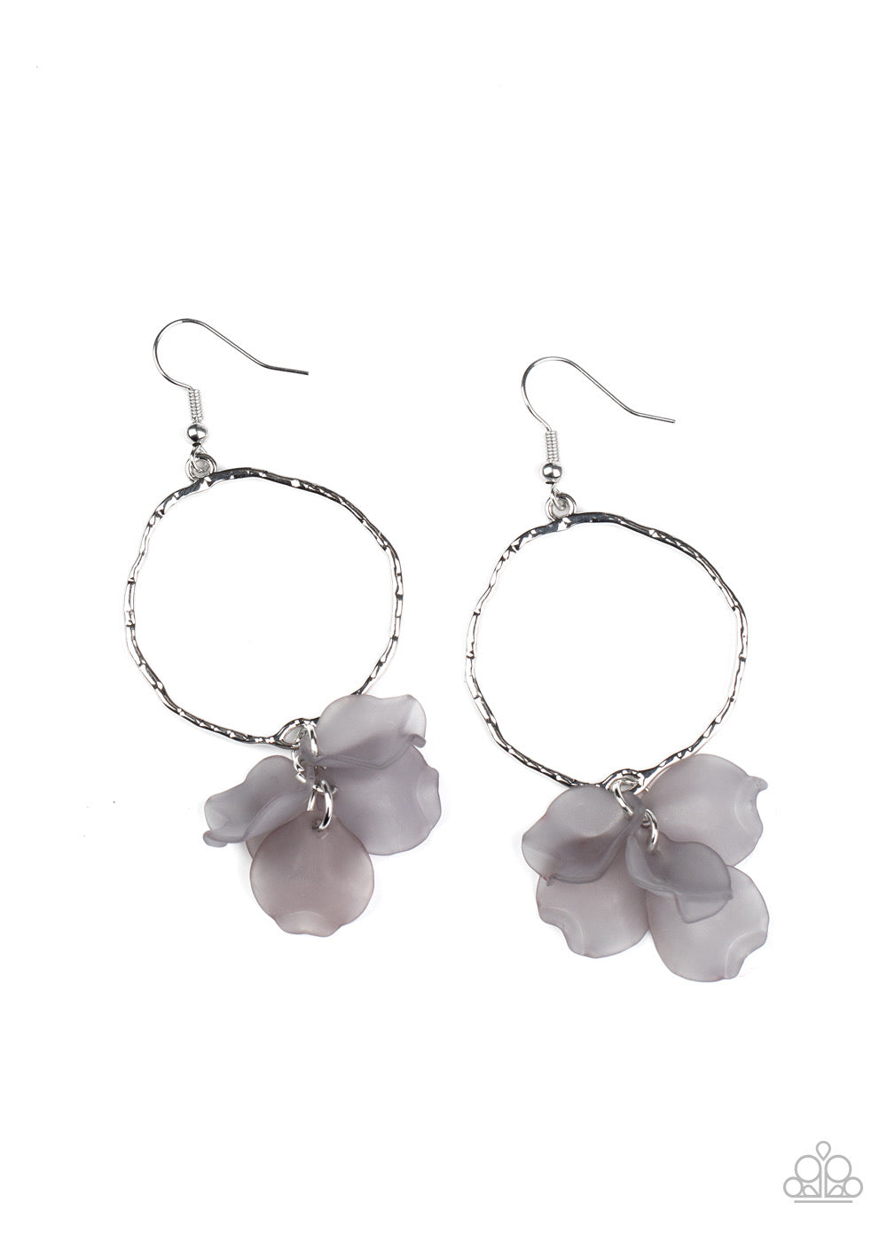 Paparazzi - Petals On The Floor - Silver Earrings