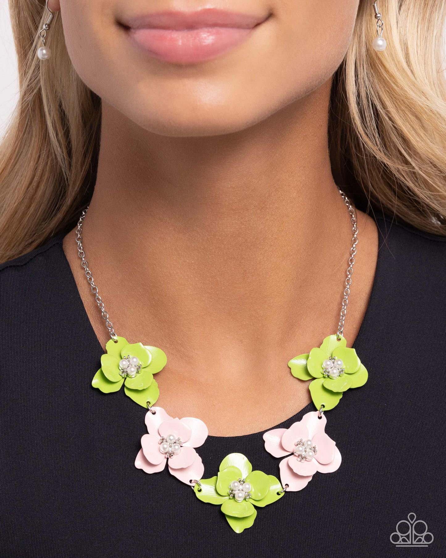 Paparazzi- Pastel Pizzazz - Green Necklace