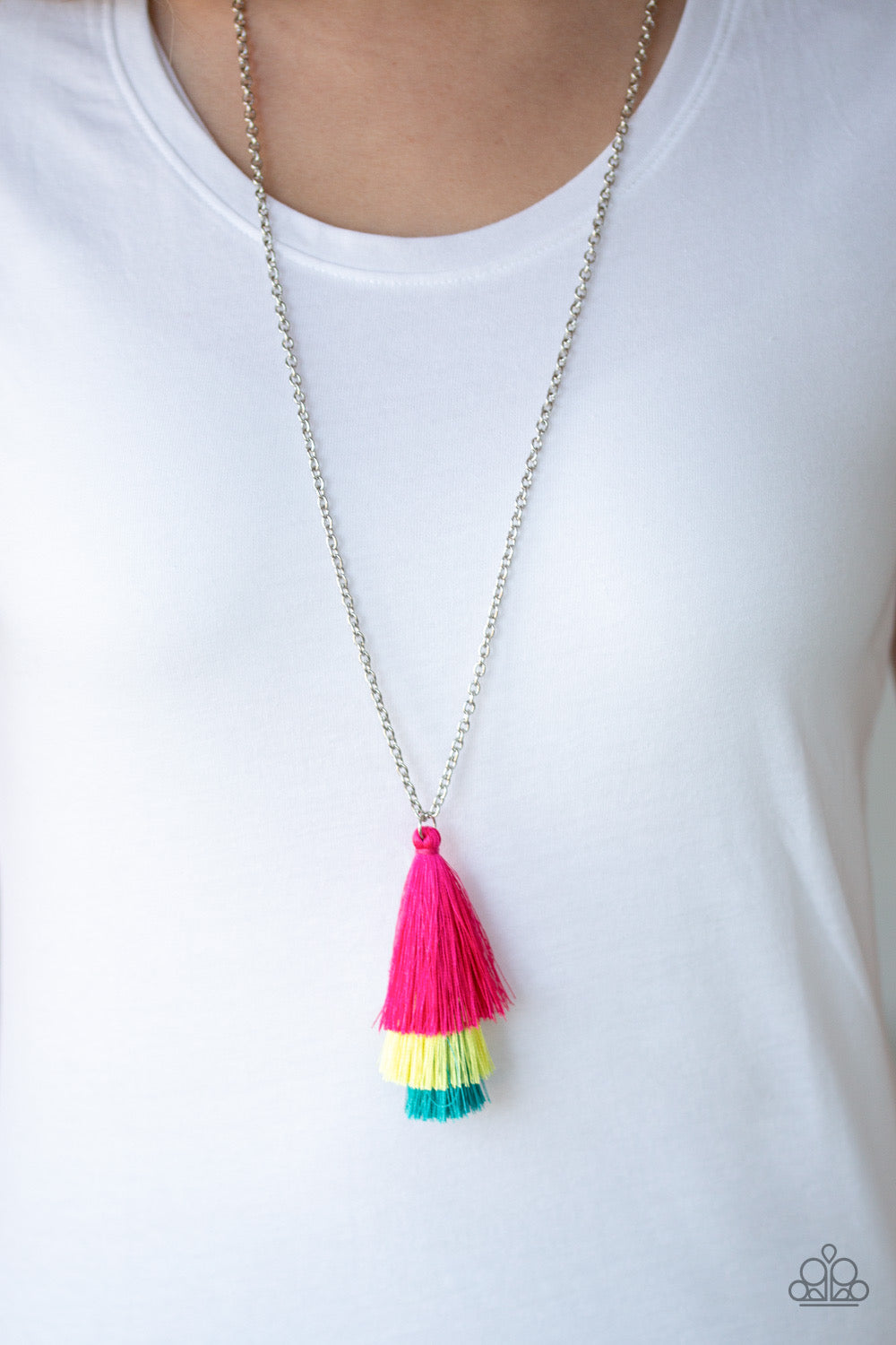 Paparazzi - Triple The Tassel - Multi Necklace