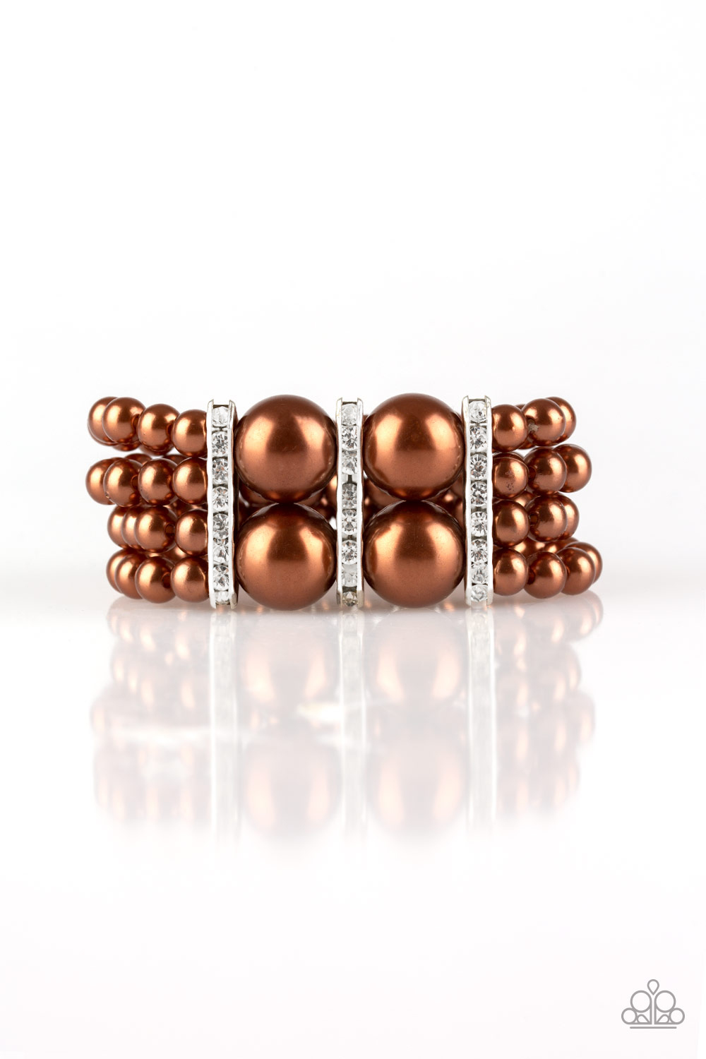 Paparazzi - Romance Remix - Brown Stretchy Bracelet