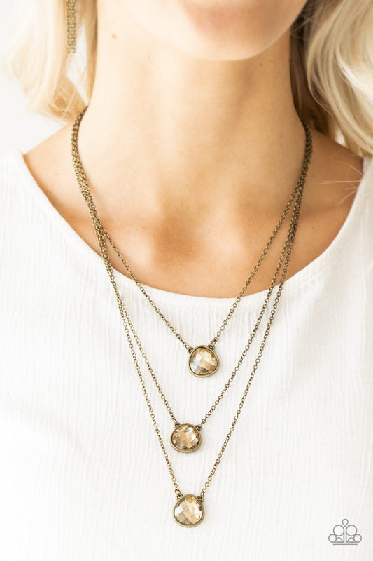 Paparazzi - Once In A MILLIONAIRE - Brass Necklace