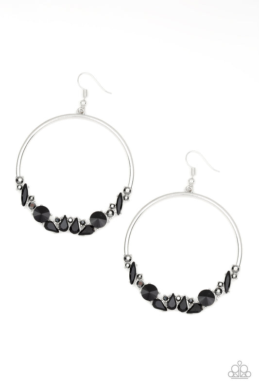 Paparazzi - Business Casual - Black Earrings