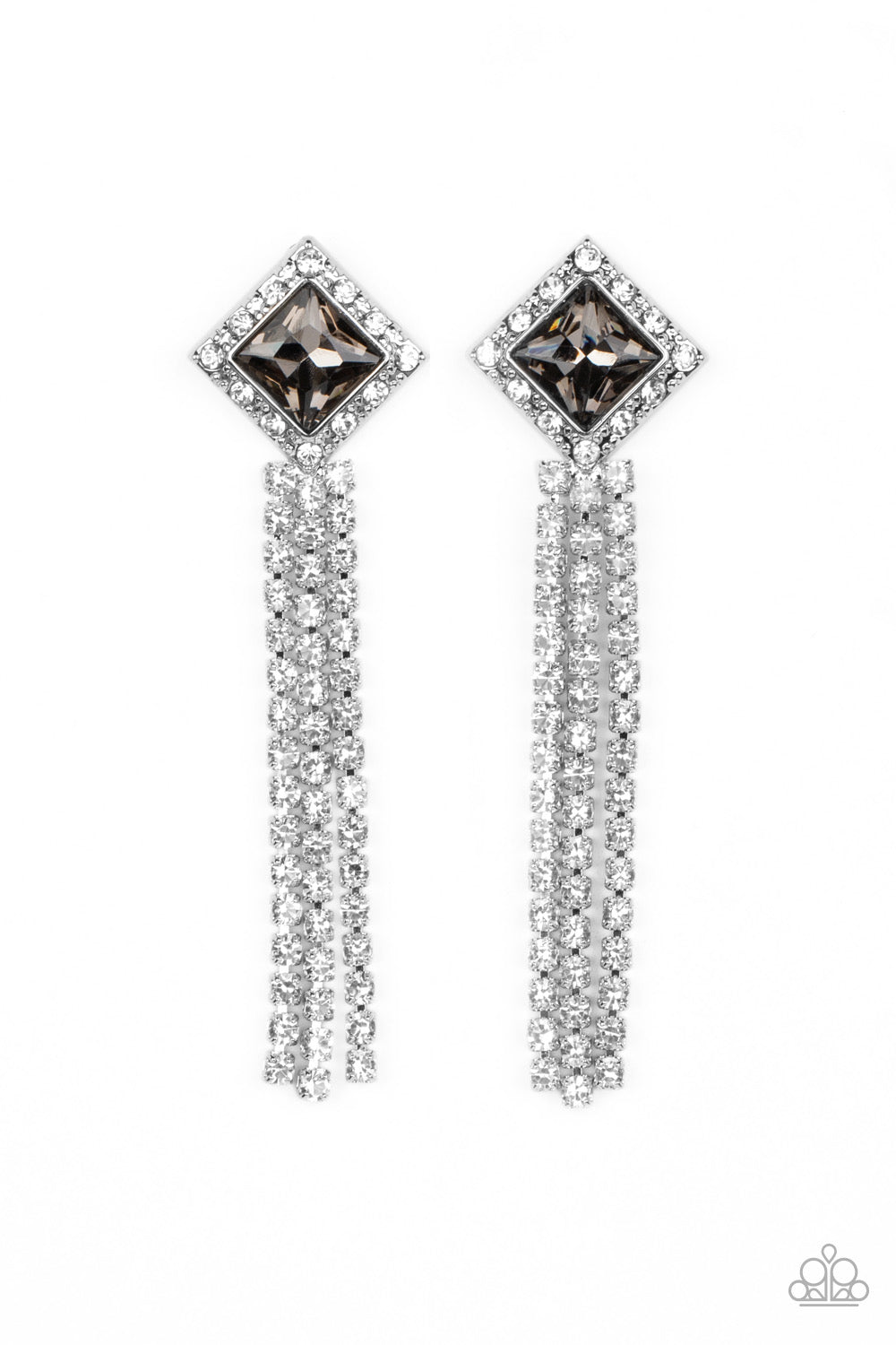 Paparazzi - Seasonal Sparkle - Silver Post Earrings