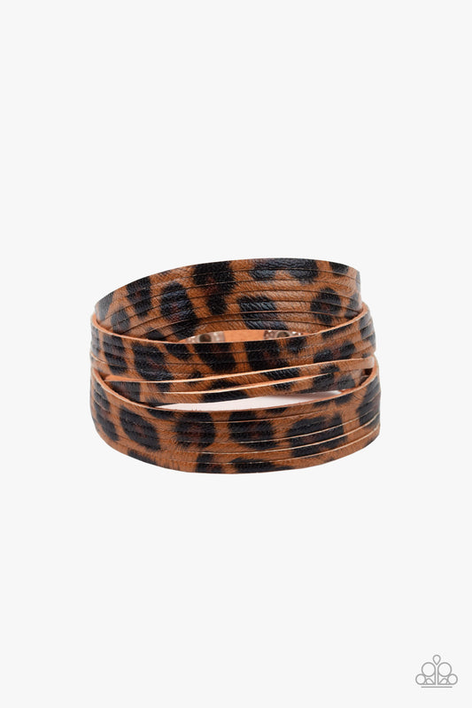 Paparazzi - Hey GRRirl - Brown Bracelet